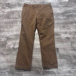 Vineyard Vines Slim Fit Breaker Pant Khaki Lined Straight Leg Mens Sz. 33x30
